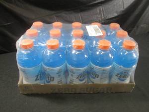lot 360 image: (C-2) Case 15 Bottles Gatorade Zero Cool Blue 28oz Best by April 2024