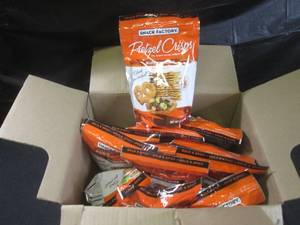lot 361 image: (EC2) 12 Bags Snack Factory Buffalo Wing Pretzel Crisps 7.2oz Past Date