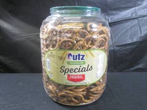 lot 363 image: (B-3) Large Container of Sourdough Original Pretzels 52oz (3 lb 4 oz) Best by May 2024
