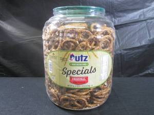 lot 364 image: (B-3) Large Container of Sourdough Original Pretzels 52oz (3 lb 4 oz) Best by May 2024