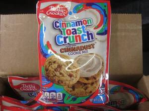 lot 366 image: (C-2) 12 Pouches Betty Crocker Cinnamon Toast Crunch Cinnadust Cookie Mix 12.6oz Best by March 2024
