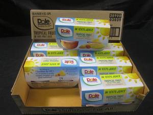 lot 368 image: (C-1) 6 - 4-Cup Packs Dole Tropical Fruit Cups Best by March 2024