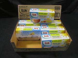 lot 369 image: (C-1) 6 - 4-Cup Packs Dole Tropical Fruit Cups Best by March 2024