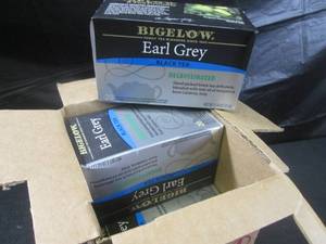 lot 380 image: (B-2) 6 Boxes Earl Grey Decafinated Black Tea 20 Tea Bags per Box Best by Feb 2026