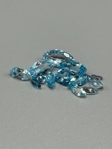 9.30 Carat Swiss Blue Topaz Faceted Mixed Cut - Assorted Lot of Loose Stones