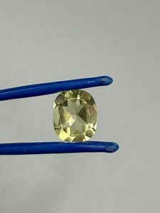 4.66 Carat Light Yellow Quartz Faceted Oval Cut