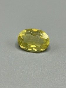 12.13 Carat Yellow Lemon Quartz Faceted Oval Cut