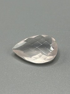 10 Carat Rose Quartz Faceted Pear Cut