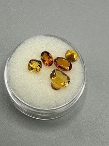 3.30 Carat Citrine Faceted Mixed Cut - Various Size & Shape Set of 6 Loose Stones