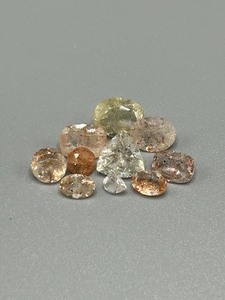 8.62 Carat Rutilated & Sunstone Various Gemstones Mixed Cut - Assorted Lot of Loose Stones