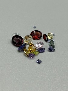 8.34 Carat Garnet, Quartz, Zoisite, Etc. Faceted Mixed Cut - Various Size & Shape Assorted Lot of Loose Stones
