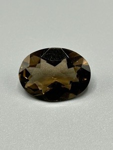17.58 Carat Smoky Quartz Faceted Oval Cut