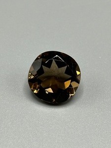 13.89 Carat Smoky Quartz Faceted Round Cut