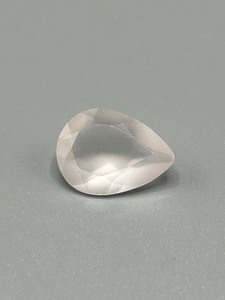 6.57 Carat Rose Quartz Faceted Pear Cut
