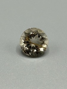 8.55 Carat Rutilated Quartz Faceted Round Cut