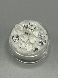 12.79 Carat Rock Crystal Colorless Quartz Faceted Oval Cut - Lot of Loose Stones