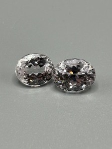 12.33 Carat Quartz Faceted Oval Cut - Set of 2 Loose Stones