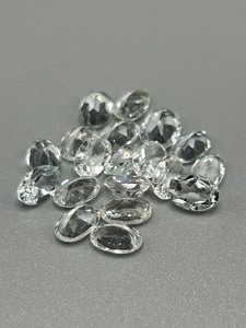 9.40 Carat Rock Crystal Colorless Quartz Faceted Oval Cut - Lot of Loose Stones