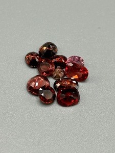 7.53 Carat Red Garnet Mixed Cut - Various Size, Color & Shape Assorted Lot of Loose Stones