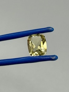 2.50 Carat Lemon Yellow Citrine Faceted Cushion Rectangular Cut
