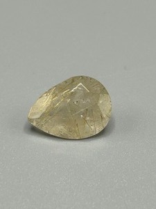 7.94 Carat Rutilated Quartz Faceted Pear Cut