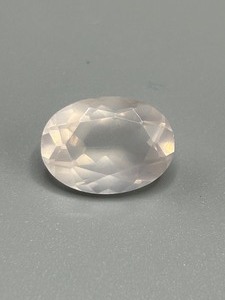 11.72 Carat Rose Quartz Faceted Oval Cut