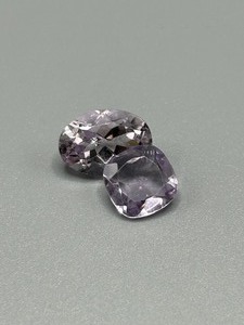 8.70 Carat Amethyst Mixed Cut - Various Size & Shape Set of 2 Loose Stones