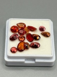 6.97 Carat Garnet Mixed Cut - Various Size, Color & Shape Assorted Lot of Loose Stones