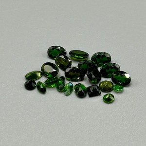 12.64 Carat Green Diopside Mixed Cut - Various Size & Shape Assorted Lot of Loose Stones