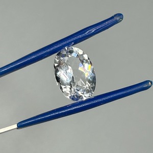 7.26 Carat Rock Crystal Colorless Quartz Faceted Oval Cut