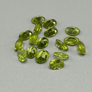 14.71 Carat Peridot Mixed Cut - Various Size & Shape Assorted Lot of Loose Stones