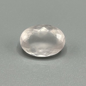 12.84 Carat Rose Quartz Faceted Oval Cut