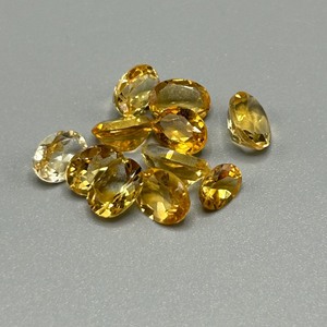 12.97 Carat Citrine Mixed Cut - Various Color, Size & Shape Assorted Lot of Loose Stones