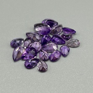 9.57 Carat Amethyst Mixed Cut - Assorted Size & Shape Lot of Loose Stones