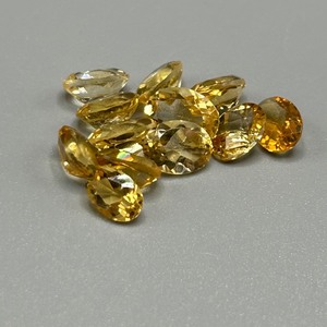 13.73 Carat Citrine Mixed Cut - Various Size, Color & Shape Assorted Lot of Loose Stones