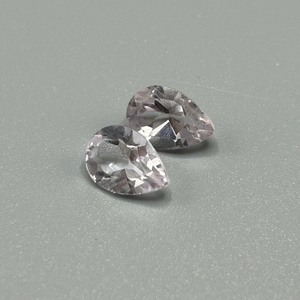 4.02 Carat Quartz Faceted Pear Cut - Set of 2 Loose Stones