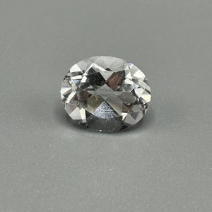 4.86 Carat Rock Crystal Colorless Quartz Faceted Oval Cut
