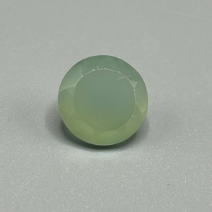 6.94 Carat Prehnite Chalcedony Faceted Round Cut