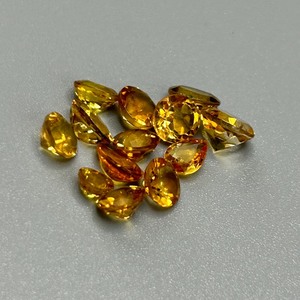 6.25 Carat Citrine Mixed Cut - Various Color, Size & Shape Assorted Lot of Loose Stones