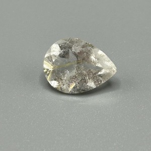 7.80 Carat Rutilated Quartz Faceted Pear Cut