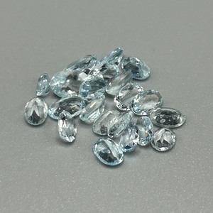 8.96 Carat Blue Topaz Mixed Cut - Various Size & Shape Assorted Lot of Loose Stones