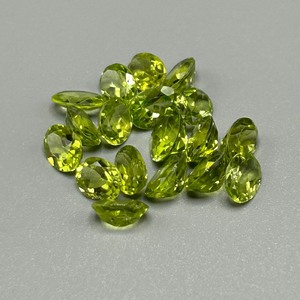 15.28 Carat Peridot Mixed Cut - Various Size & Shape Assorted Lot of Loose Stones