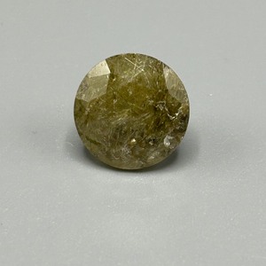 10.54 Carat Rutilated Quartz Faceted Round Cut