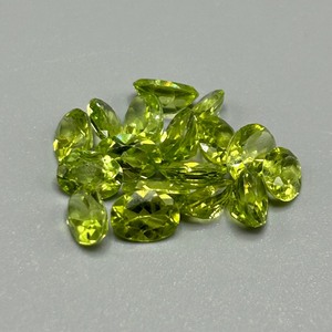 14.23 Carat Peridot Mixed Cut - Various Size & Shape Assorted Lot of Loose Stones