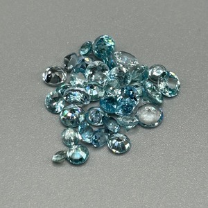 14.19 Carat Blue Topaz Mixed Cut - Various Size & Shape Assorted Lot of Loose Stones