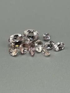 9.36 Carat Pink & Colorless Quartz Mixed Cut - Various Size, Color & Shape Assorted Lot of Loose Stones