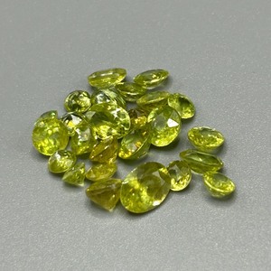 13.87 Carat Peridot Mixed Cut - Various Size & Shape Assorted Lot of Loose Stones
