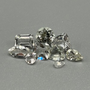6.69 Carat Rock Crystal Colorless Quartz Mixed Cut - Various Size & Shape Assorted Lot of Loose Stones