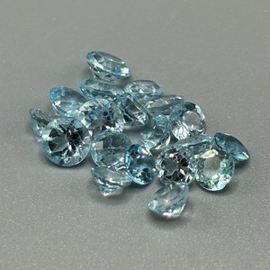 12.62 Carat Blue Topaz Mixed Cut - Various Size & Shape Assorted Lot of Loose Stones