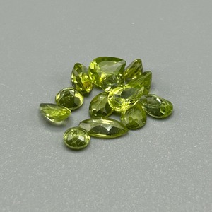 5.44 Carat Peridot Mixed Cut - Various Size & Shape Assorted Lot of Loose Stones